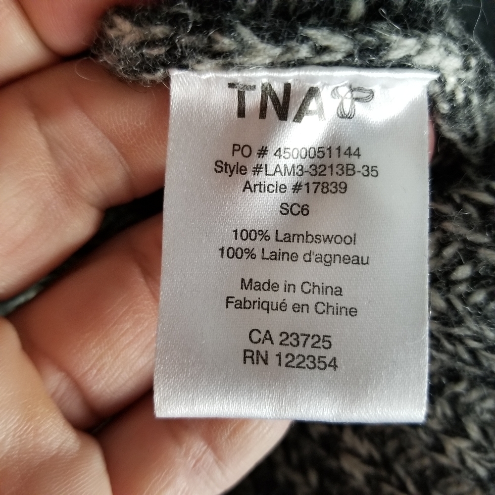 TNA | 100% lambswool knit full zip sweater jacket - Picture 7 of 8